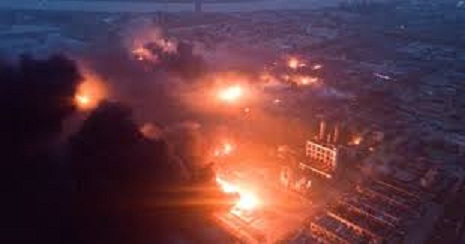 وفيات وإصابات وحرائق بسبب إنفجار في الصين