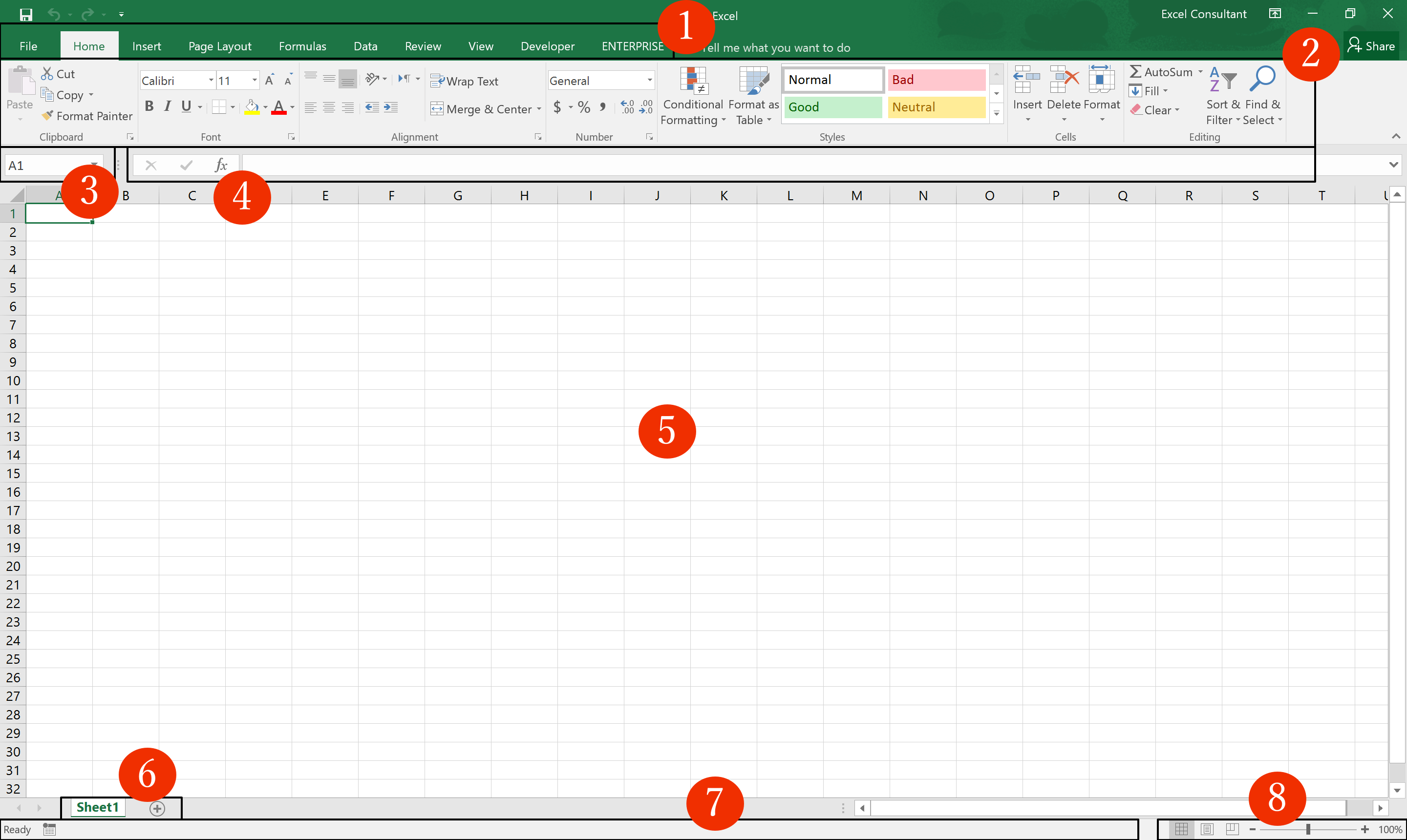 خطوات عمل أشرطة البيانات في برنامج Excel