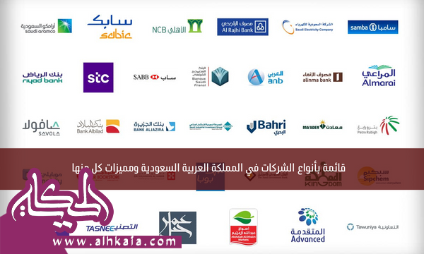 قائمة بأنواع الشركات في المملكة العربية السعودية ومميزات كل منها