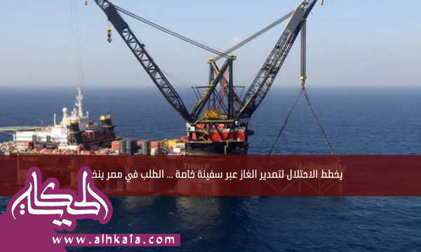 يخطط الاحتلال لتصدير الغاز عبر سفينة خاصة … الطلب في مصر ينخفض