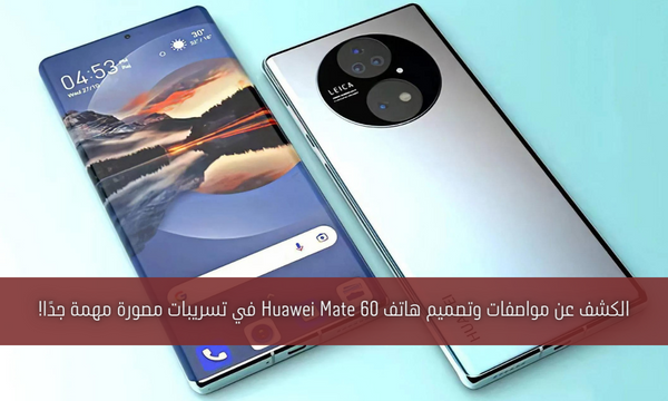 الكشف عن مواصفات وتصميم هاتف Huawei Mate 60 في تسريبات مصورة مهمة جدًا!