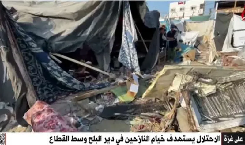القاهرة الإخبارية: الاحتلال الإسرائيلي يستهدف خيام النازحين في دير البلح – أخبار العالم