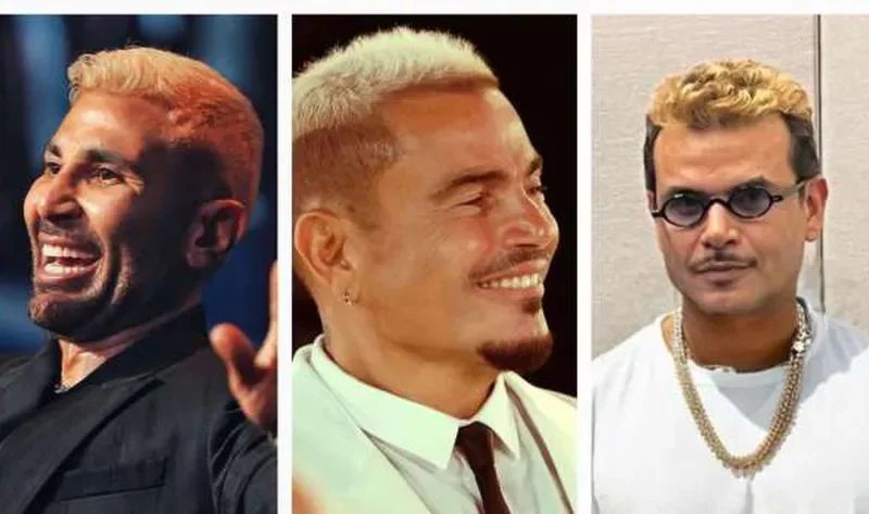 بعد عمرو دياب.. الشعر الأصفر يتصدر صيحات الموضة في الوسط الفني (صور) – فن