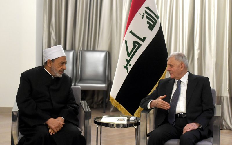 الرئاسة العراقية: عبداللطيف رشيد يستقبل شيخ الأزهر الشريف