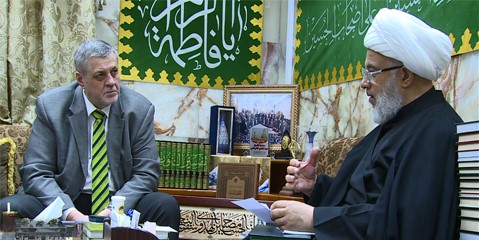 خلال استقباله ممثل الامم المتحدة ..ممثل المرجعية يدعو للاسراع بوقف اطلاق النار في غزة